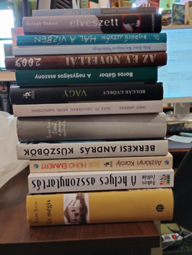 Bakos Zoltn, Aszlnyi Kroly, Balogh Robert, Br Gergely , Beke Kata:, Beke Kata, Brdos Andrs, Bujdos Istvn, Br Andrs, Bolgr Gyrgy, Boros Gbor, Berkesi Bauer Jlia (szerk.) - Szpirodalom 13db KNYVMENT AJNLAT: s mgis, A helyes asszonytarts, Sok hh Emmirt, Elveszett, Az v novelli 2009, Kis magyar Varzshegy, Love story, Hal a vzben, Szz v rnykban,kevs napstssel,Vgy, A nagysgos as