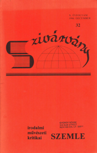 Novk Gyrgy - Szivrvny X. vfolyam 1990. december