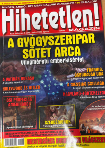 Hihetetlen! magazin XXII. évfolyam 4. (246.) szám 2022. április