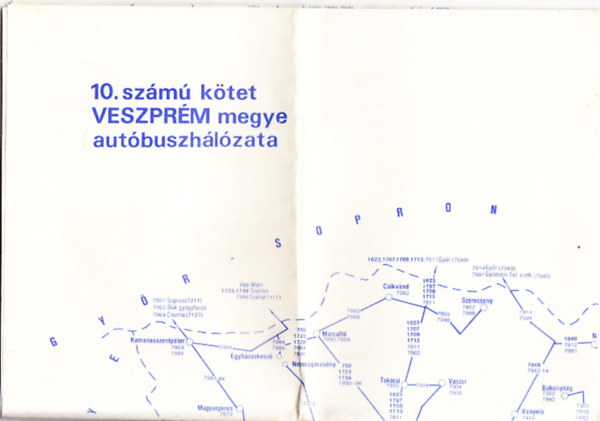 10. számú kötet Veszprém megye autóbuszhálózata