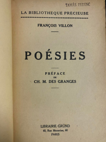 Francois Villon - Posies