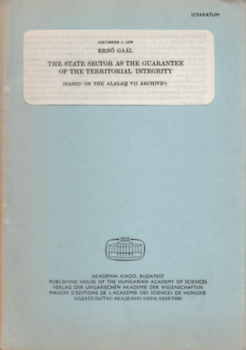 Gal Ern - The State Sector as the Guarantee of the Territorial Integrity (Based on the Allah VII Archive) (Klnlenyomat)