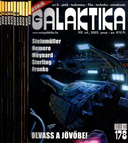 Burger Istvn  (fszerk.) - Galaktika XIII. vfolyam 2005/1-12. (teljes vfolyam, lapszmonknt, 178-188. lapszmok)