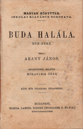 Arany Jnos - Buda halla - (Hn rege)