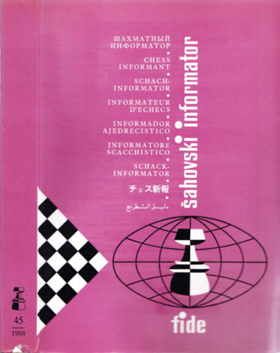 Chess informant 45 - 1988. I.-Vi - 9 nyelven!