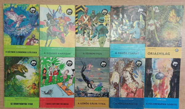 Bárdos László, Lengyel Balázs, Szentiványi Jenő, Tőke Péter, Francisco Marins, A. Nyekraszov, Szombathy Viktor, Fehér Klára Simai Mihály - 10 db a Delfin könyvek sorozatból
