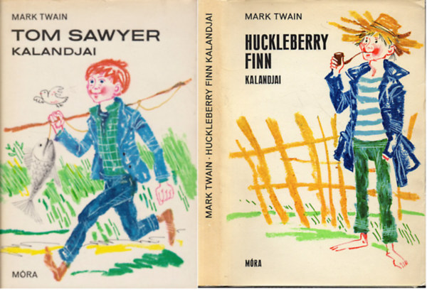 Mark Twain - Tom Sawyer kalandjai + Huckleberry Finn kalandjai ( 2 k�tet )