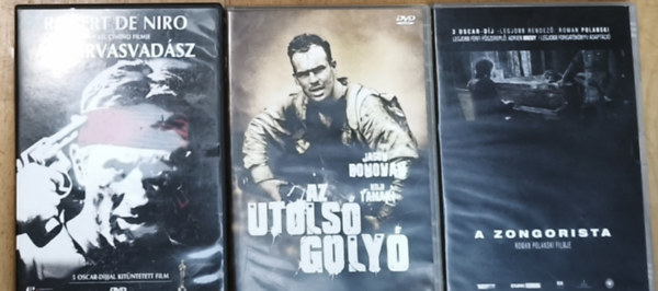 3db h�bor�s dr�ma DVD - A zongorista, Az utols� goly�, A szarvasvad�sz