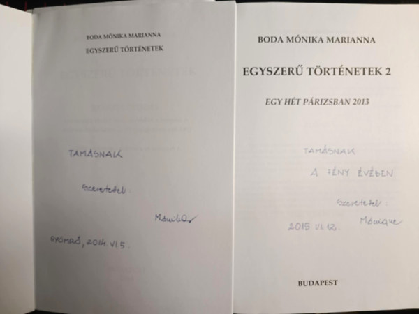 Boda M�nika Marianna - Egyszer� t�rt�netek 1-2 (Dedik�lt)