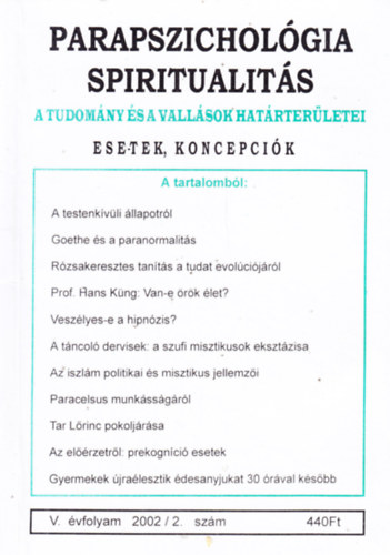 Parapszicholgia Spiritualits 2002/2. szm