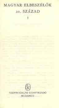 Ill�s-Illy�s-Juh�sz-Kir�ly - Magyar elbesz�l�k 20. sz�zad I-III.