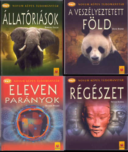 Novum Kiadó - Novum Képes Tudománytár I-IV. Régészet - Állatóriások - Eleven parányok - A veszélyeztetett Föld