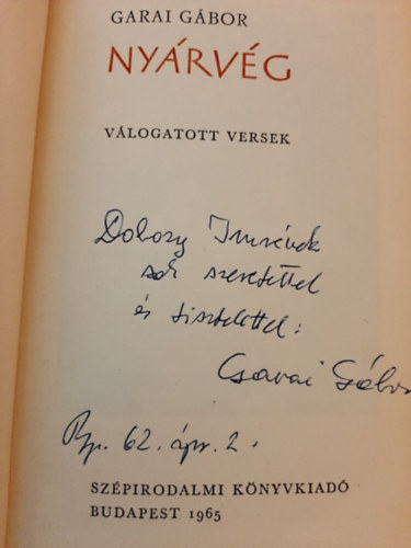 Garai G�bor - Ny�rv�g