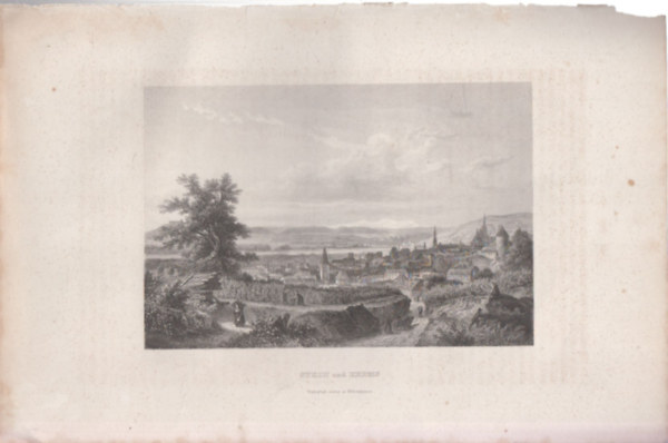 Stein und Krems - Bibliogr�fiai Int�zet Hildburghansenben (18x28 cm lapm�ret� eredeti ac�lmetszet) - N�metorsz�g, Eur�pa