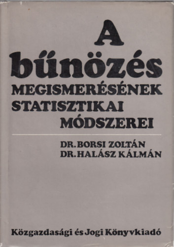 Borsi-Halsz - A bnzs megismersnek statisztikai mdszerei