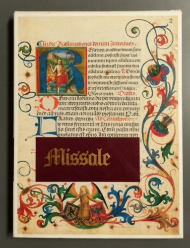 Alissale Ksrtanulmny az orszgos Szchnyi Knyvtr COD.LAT.221. Jelzet miseknyvnek hasonms kiadshoz