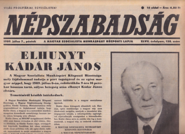 Etvs Pl - Npszabadsg 1989. jlius 7.