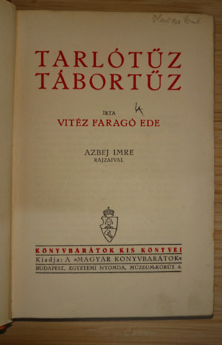 Vit�z Farag� Ede - Tarl�t�z - t�bort�z (cserk�sz reg�ny)