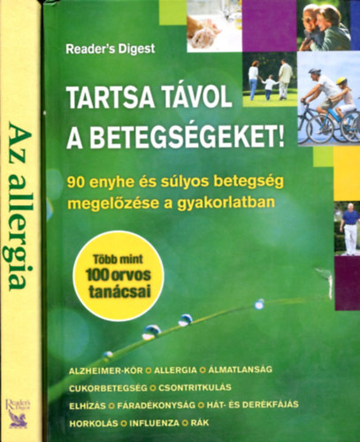 Szatm�ry N�ra  (szerk) - Linda Gamlin - 2 db �letm�d k�tet: Tartsa t�vol a betegs�geket - Az allergia