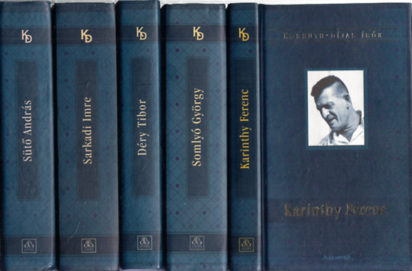 Turczi István - Kossuth-díjas írók 5db.: Karinthy Ferenc + Somlyó György + Déry Tibor + Sarkadi Imre + Sütő András