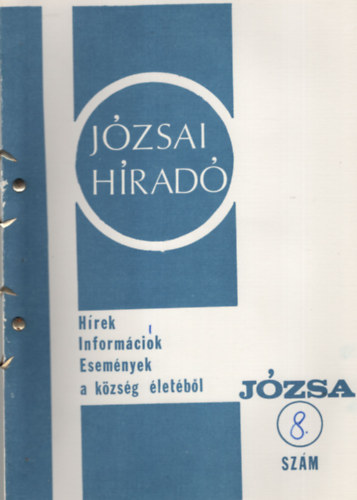 Jzsai Hrad 8. szm ( Hrek Informcik Esemnyek a kzsg letbl ) 1979