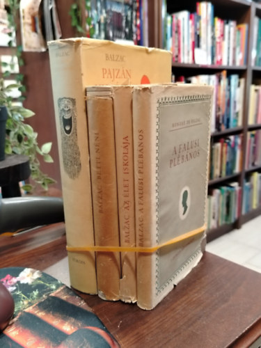 Balzac - KÖNYVMENTŐ AJÁNLAT, 4 DB. Balzac regények. Pajzán históriák, Betti néni, Az élet iskolája, A falusi plébános.