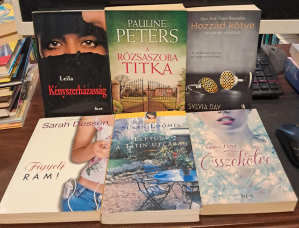 Susan Loomis, Oravecz Nra, Sylvia Day, Pauline Peters, Leila Sarah Dessen - 6 db-os romantikus KNYVMENT AJNLAT: Figyelj rm!+letnk a Tatin utcban+sszektve+Hozzd ktve+A rzsaszoba titka+Knyszerhzassg