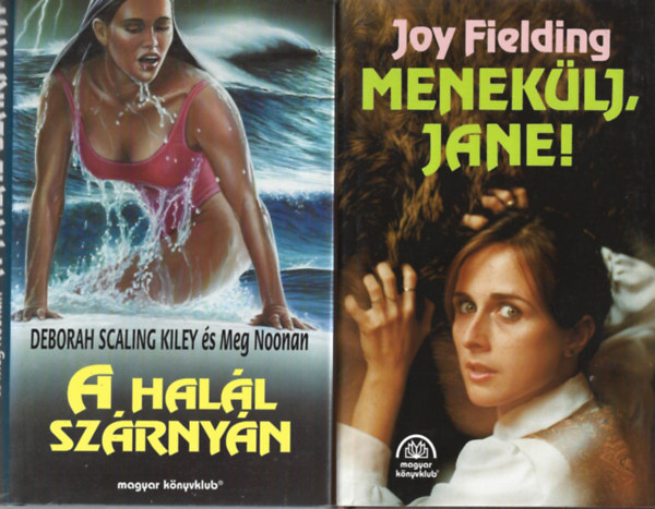 2 db k�nyv, Deborah Scaling Kiley �s Meg Noonan: A hal�l sz�rny�n, Joy Fielding: Menek�lj, Jane