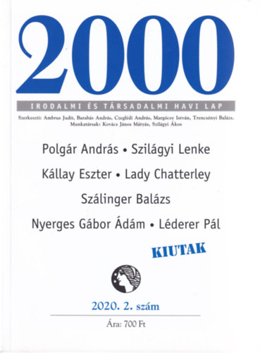 2000 Irodalmi �s T�rsadalmi Havi Lap - 2020. 2. sz�m