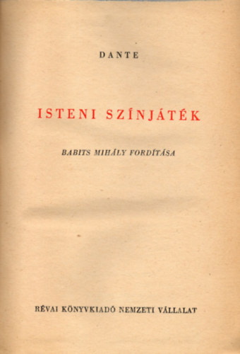 Dante Alighieri - Isteni sznjtk