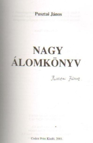 Pusztai Jnos - Nagy lomknyv III.-VI. (mindegyik ktet alrt)