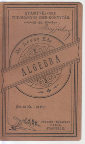 Dr. Lvay Ede - Algebra