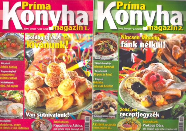 Hargitai Gyrgy  (fszerk.) - Prma konyha magazin 2005. (1-3., 5-12. szmok)