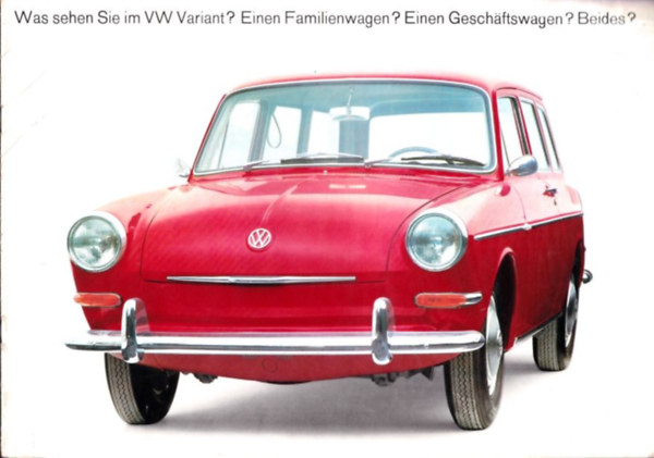 Volkswagen Variant prospektus - 1964