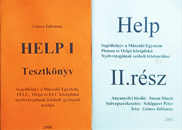Gmes Julianna - Help I. Tesztknyv + Help II. rsz (2 ktet)