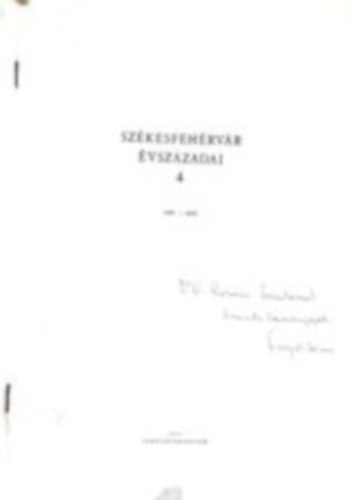 Szkesfehrvr - Szkesfehrvr vszzadai 4.: 1688-1848