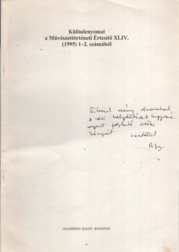 Rzsa Gyrgy - Plyakp. Plymrl s a trtneti ikonogrfirl. Klnlenyomat a Mvszettrtneti rtest XLIV. (1995) 1-2. szmbl
