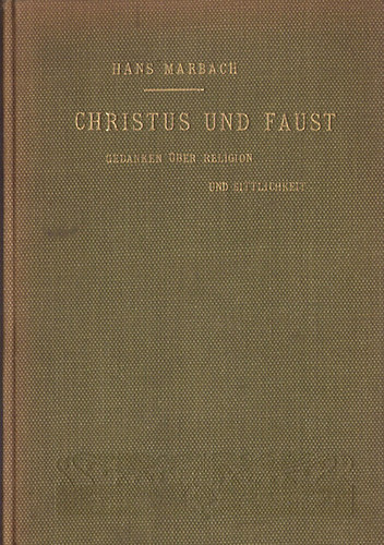 Hans Marbach - Christus und Faust