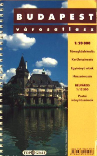 Budapest Vrosatlasz 1:20 000 (Belvros 1:12 500)