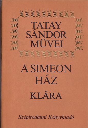 Tatay S�ndor - A Simeon-h�z; Kl�ra