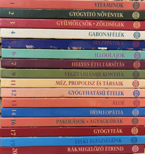Egészséges Életmód sorozat 16 db könyv