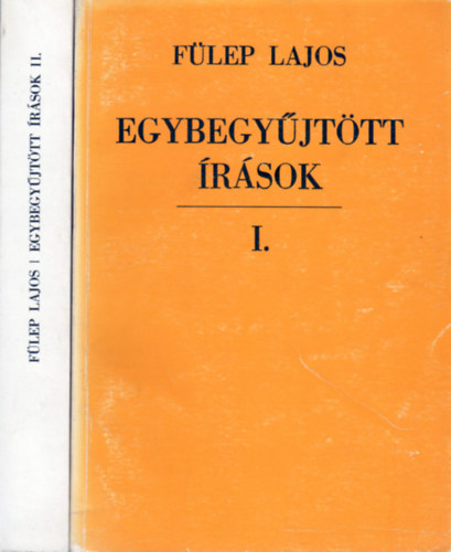 Flep Lajos - Egybegyjttt rsok I-II. (Cikkek, tanulmnyok 1902-1908, 1909-1916)