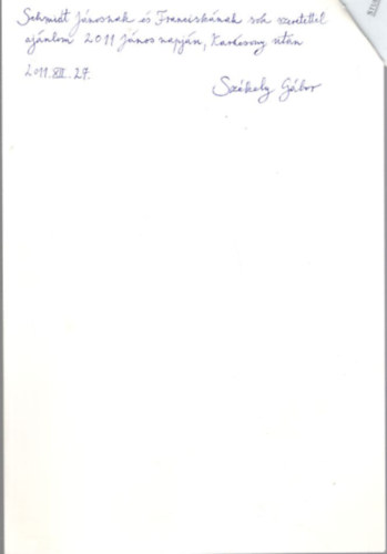 Sz�kely G�bor - Kir�lyok im�d�sa jelenet egy kecskem�ti m�zeskal�csform�n - k�l�nlenyomat - dedik�lt