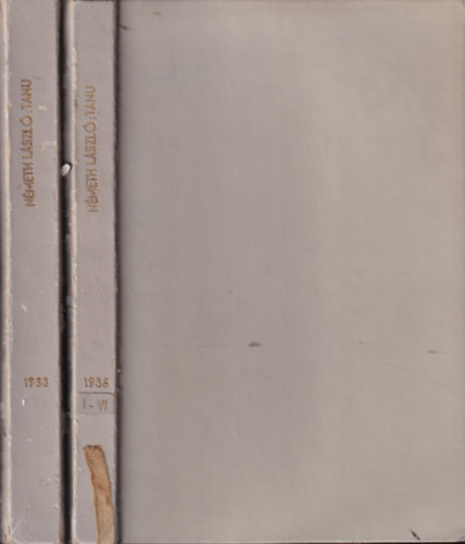 Nmeth Lszl  (szerkesztette) - Tanu (kritikai folyirat)- 1933/V, VI, VII., 1934/VII-X, 1935/I, III-IV, V-VI. szmok 2 ktetbe ktve (nem reprint!)