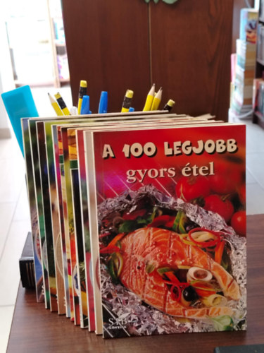 KNYVMENT AJNLAT, 11 db. A 100 legjobb..., gasztronmia. gyors tel+szrnyasokbl+marhahsbl+hsos j falat+darlt hsbl+babos finomsg+karcsonyi recept+fokhagyms recept+nnepi fogs+sertshsbl+fogykrs finomsg