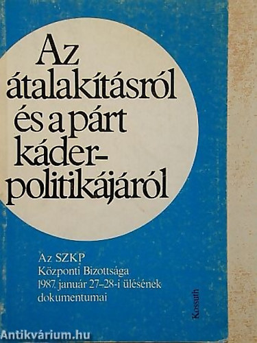 Hitseker Mria - Az talaktsrl s a prt kderpolitikjrl