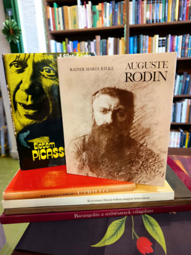 Earp, T. W.-James, Philip, Keresztury Dezs�, Francis Carco, Gilot, F.-Lake, C., Maria Rainer Rilke Pozdora Zsuzsa - M�v�szeti k�nyvcsomag 6 darabos K�NYVMENT� AJ�NLAT: Barangol�s a m�v�szetek vil�g�ban, Van Gogh, H�res magyar k�nyvt�rak, Utrillo, �letem Picass�val, Auguste Rodin