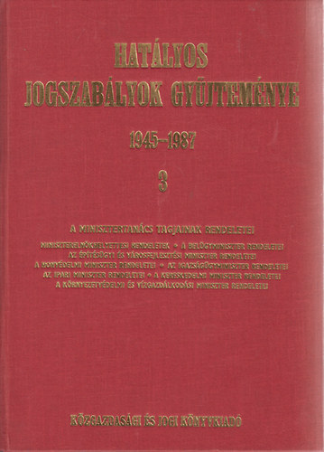 Hatlyos jogszablyok gyjtemnye 1945-1987. 3