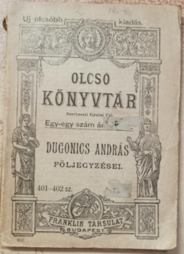 Dugonics Andr�s f�ljegyz�sei