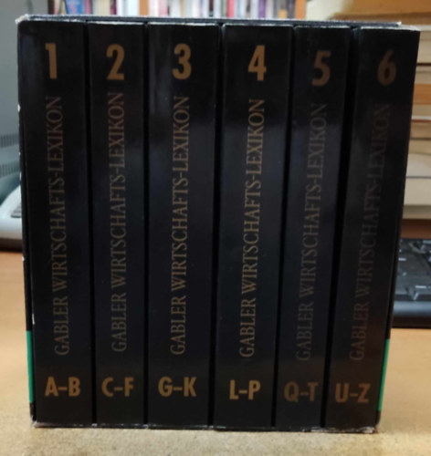 Gabler Verlag - Gabler Wirtschaftslexikon 1-6. - 12., vollst�ndig neu bearbeitete und erweiterte Auflage (6 k�tet, karton dobozban)